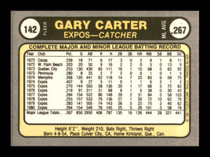 Gary Carter 1981 Fleer Series Mint Card #142