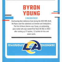 Byron Young 2023 Panini Donruss Rated Rookie Series Mint Card #355