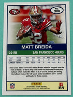 Matt Breida 2019 Score GOLD Series Mint Card #306
