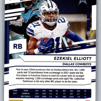 Ezekiel Elliott 2022 Panini Prestige Series Mint Card #77