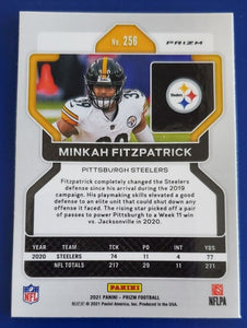 Minkah Fitzpatrick 2021 Panini Prizm Orange Lazer Series Mint Card #256