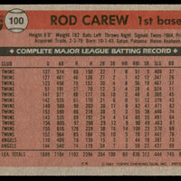 Rod Carew 1981 Topps Series Mint Card #100