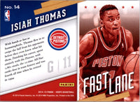 Isiah Thomas 2014 2015 Hoops Fast Lane Series Mint Card #14
