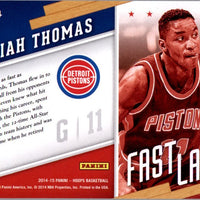 Isiah Thomas 2014 2015 Hoops Fast Lane Series Mint Card #14