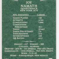 Joe Namath 2008 Topps Mayo Series Mint Card #170