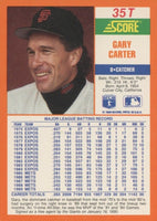 Gary Carter 1990 Score Rookie & Traded Series Mint Card #35T
