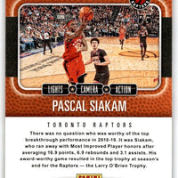 Pascal Siakam 2020 2021 Panini Hoops Lights Camera Action Series Mint Card #14