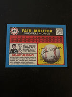 Paul Molitor 1988 Topps UK Mini Series Mint Card #49
