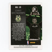 Giannis Antetokounmpo 2020 2021 Panini Illusions Season Highlights Series Mint Card #10