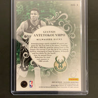 Giannis Antetokounmpo 2021 2022 Panini Illusions King Of Cards Series Mint Card #3