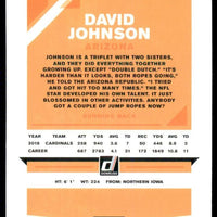 David Johnson 2019 Donruss Press Proof Red Series Mint Card #11