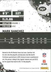 Mark Sanchez 2010 Score Series Mint Rookie Card #204