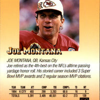 Joe Montana 1995 Playoff Prime Series Mint Card #153