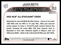 Juan Soto 2022 Topps Update MLB All-Star Game Series Mint Card  #ASG-33
