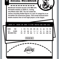 Russell Westbrook 2021 2022 Panini Hoops Series Mint Card #90