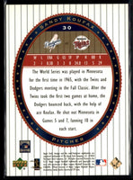 Sandy Koufax 2002 Upper Deck World Series Heroes Series Mint Card #30
