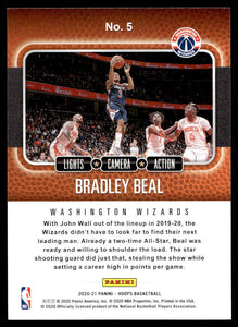 Bradley Beal 2020 2021 Panini Hoops Lights Camera Action Series Mint Card #5