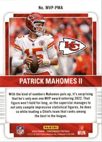 Patrick Mahomes II 2022 Panini Contenders MVP Contenders Green Series Mint Card #MVP-PMA
