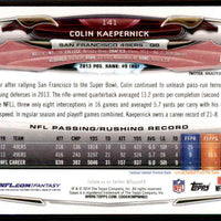 Colin Kaepernick 2014 Topps Series Mint Card #141
