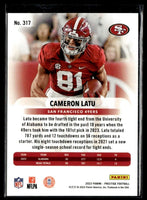 Cameron Latu 2023 Panini Prestige Xtra Points Diamond Series Mint Card #317
