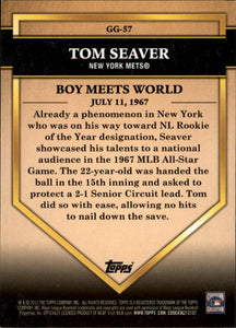 Tom Seaver 2012 Topps Golden Greats Series Mint Card #GG57