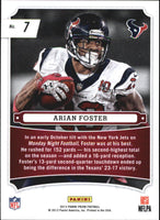 Arian Foster 2013 Panini Prizm Monday Night Heroes Series Mint Card #7
