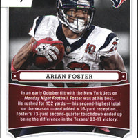 Arian Foster 2013 Panini Prizm Monday Night Heroes Series Mint Card #7