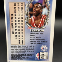 Allen Iverson 1996 1997 Topps Finest Series Mint Rookie Card #69