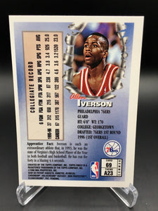 Allen Iverson 1996 1997 Topps Finest Series Mint Rookie Card #69