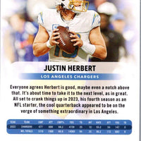 Justin Herbert 2023 Panini Prestige Series Mint Card #163