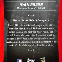 Ryan Braun 2010 Topps Peak Performance Series Mint Card #PP-42