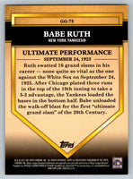 Babe Ruth 2012 Topps Golden Greats Series Mint Card #GG75

