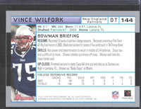 Vince Wilfork 2004 Bowman Series Mint ROOKIE Card  #144
