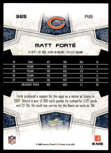 Matt Forte 2008 Score Series Mint Rookie Card #365