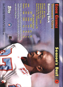 Eddie George 1998 Topps Season's Best Series Mint Rookie Card #5