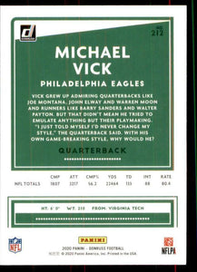 Michael Vick 2020 Donruss Series Mint Card #212