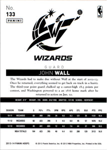 John Wall 2013 2014 Hoops Series RED PARALLEL VERSION Mint Card #133