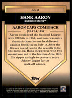 Hank Aaron 2012 Topps Golden Greats Series Mint Card #GG52

