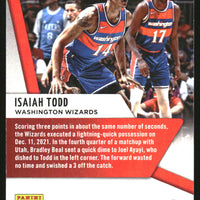 Isaiah Todd 2021 2022 Panini Chronicles Series Mint Card #98