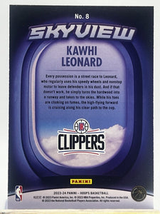 Kawhi Leonard 2023 2024 Panini NBA Hoops Skyview Series Mint Card #8