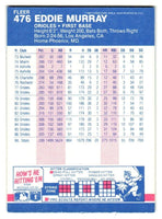 Eddie Murray 1987 Fleer Series Mint Card #476
