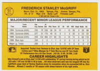 Fred McGriff 1987 Donruss The Rookies Series Mint Card #31
