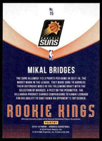 Mikal Bridges 2018 2019 Panini Donruss Rookie Kings Series Mint Card #15
