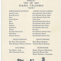 Mark Trumbo 2011 Topps Allen & Ginter Series Mint Rookie Card #263