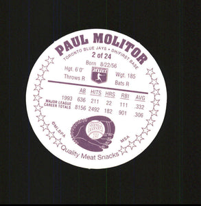 Paul Molitor 1994 King-B Disc #2