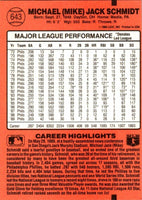 Mike Schmidt 1990 Donruss All-Time Great Series Mint Card #643
