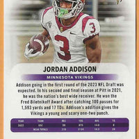 Jordan Addison 2023 Panini Prestige Series Mint Rookie Card #352