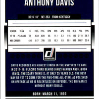 Anthony Davis 2018 2019 Panini Donruss Holo Orange Laser Series Mint Card #47