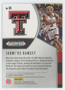 Jahmi'us Ramsey 2020 2021 Panini Draft Picks Silver Series Mint Rookie Card #65