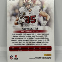 George Kittle 2023 Panini Prestige Xtra Points Diamond Series Mint Card #260